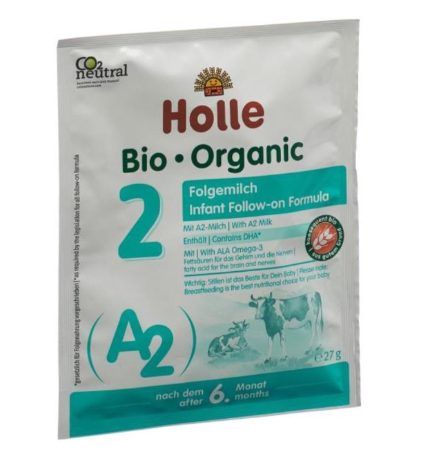 HOLLE Lait de suite bio, échantillon 15 x 27 g