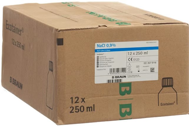 RINGER B. Braun Solution de rinçage 250ml Ecotainer 12 pièces