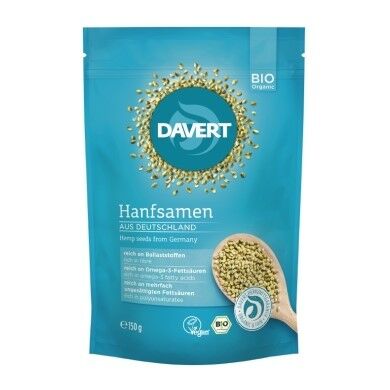 DAVERT Graines de chanvre Doypack Bio 150g
