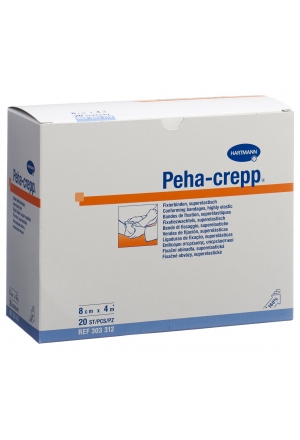 Bande de crêpe Peha Crepp 4mx8cm blanc 20 pièces