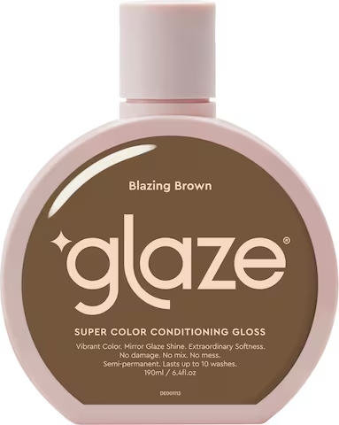 Glaze gloss sublimateur de cheveux couleur brun moyen Blazing Brown 190ml