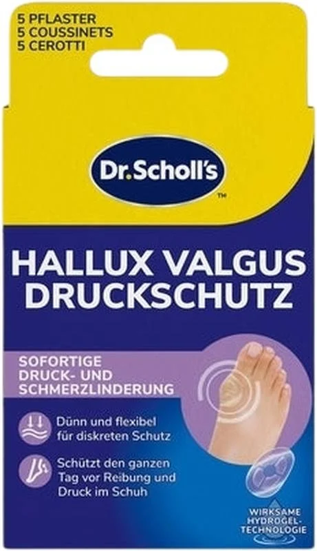 Scholl Protection contre la pression Hallux Valgus 5 pièces