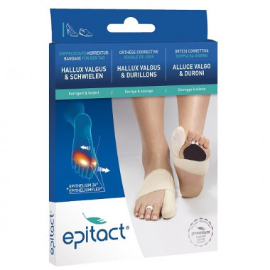 Epitact flexible double protection bandage correcteur hallux valgus TAG L 23-24.5cm gauche