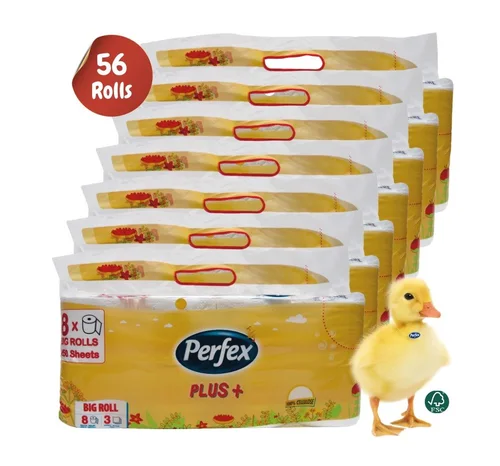 Papier toilette PERFEX, 250 feuilles, 3 couches, blanc, 56 rouleaux
