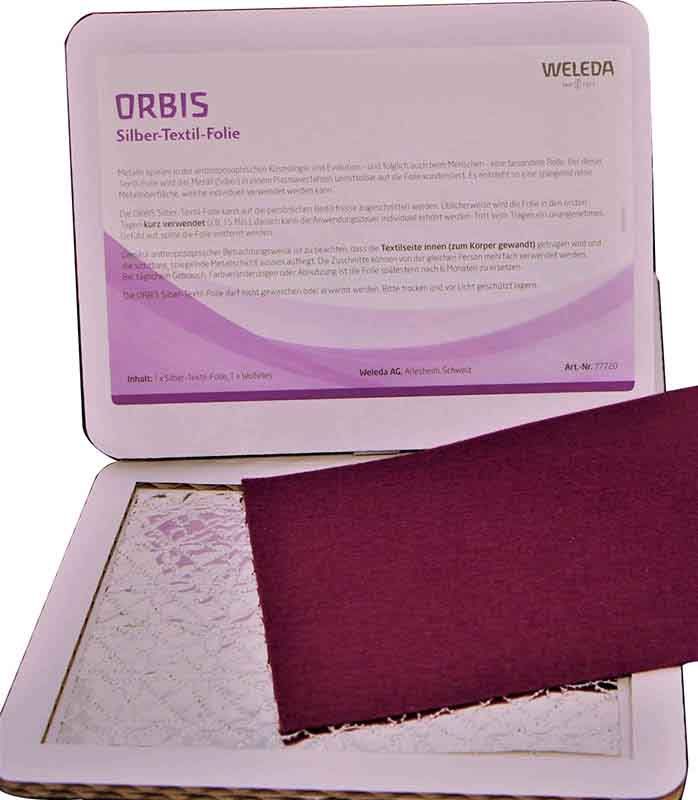 ORBIS Film textile argenté violet