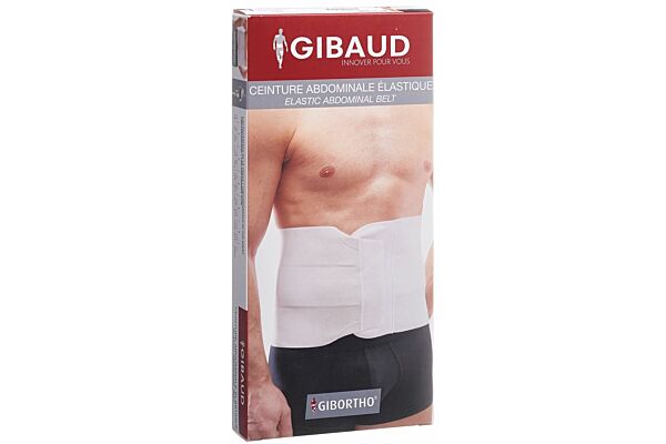 GIBAUD Ceinture ventrale élastique Gr4 106-120cm blanc GIBAUD Ceinture ventrale élastique Gr4 106-120cm blanc