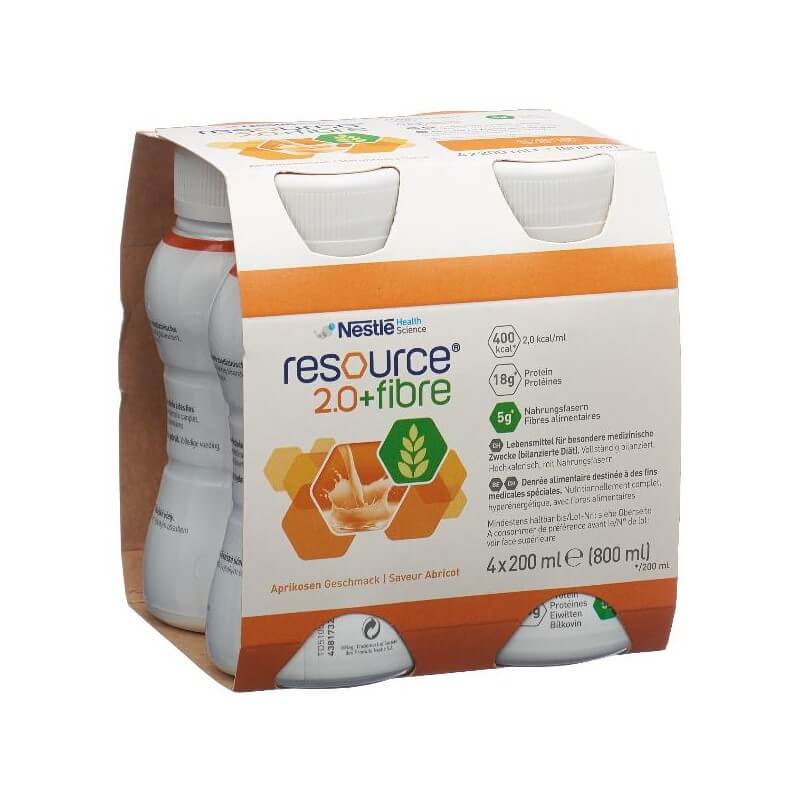 Resource 2.0 Fibre Abricot 4 x 200ml Resource 2.0 Fibre Abricot 4 x 200ml