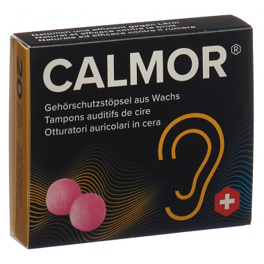 Bouchons d'oreilles Calmor cire 20 pièces