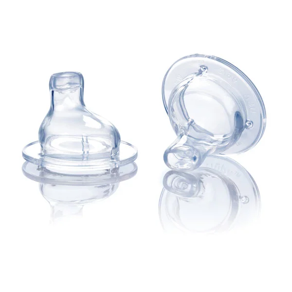 Tétine Nuby en silicone pour biberons à large ouverture 2 pièces