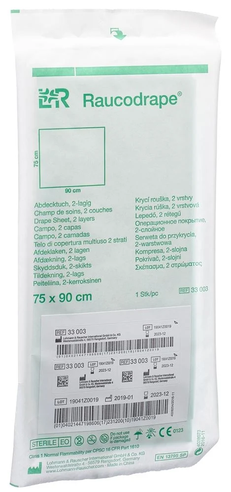 L+R 1 champ 75x90cm stérile 65 pces