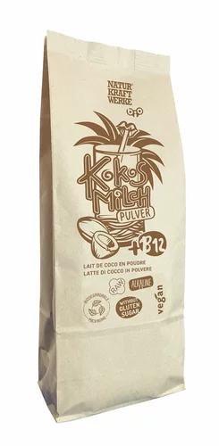 NaturKraftWerke Lait de coco en poudre B12 bio/bcp 600 g