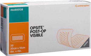 OPSITE POST OP VISIBLE pansement transparent 20x10cm 20 pièces