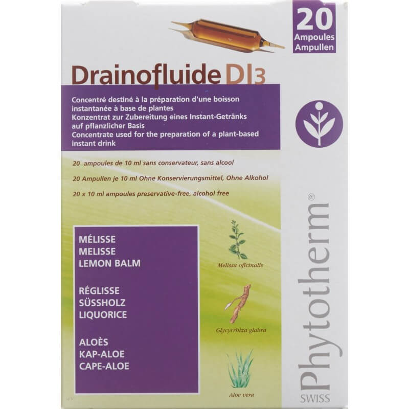 Drainofluide DI 3 20 ampoules buvables 10ml