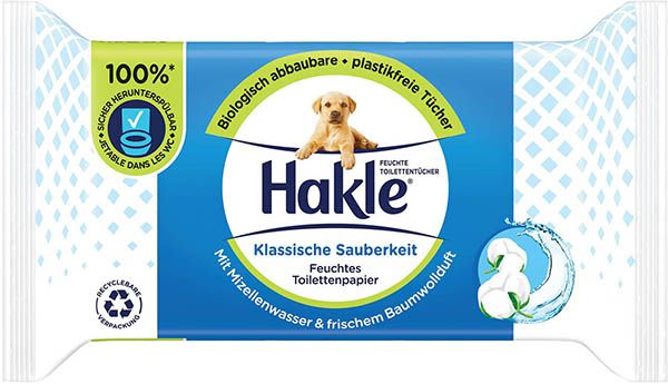 Hakle humide propreté classique Recharge 42 pièces