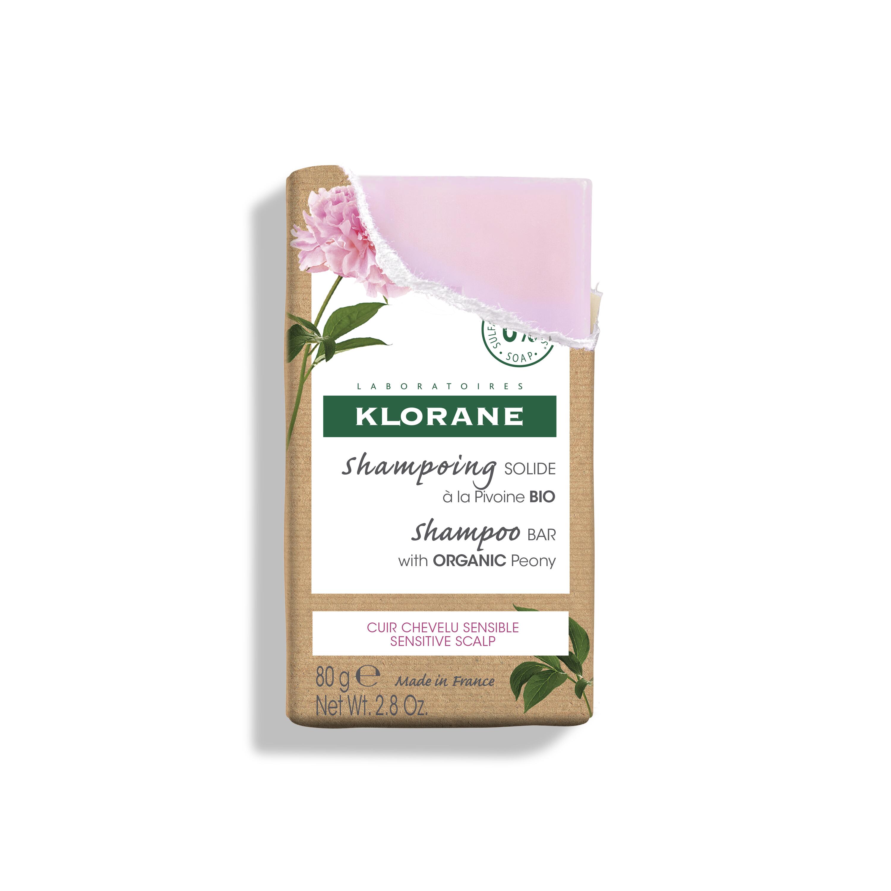 Shampooing-barre Pivoine KLORANE Bio 80g