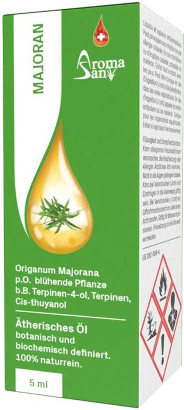 Huile essentielle de marjolaine Aromasan en boîte Bio 5ml Huile essentielle de marjolaine Aromasan en boîte Bio 5ml