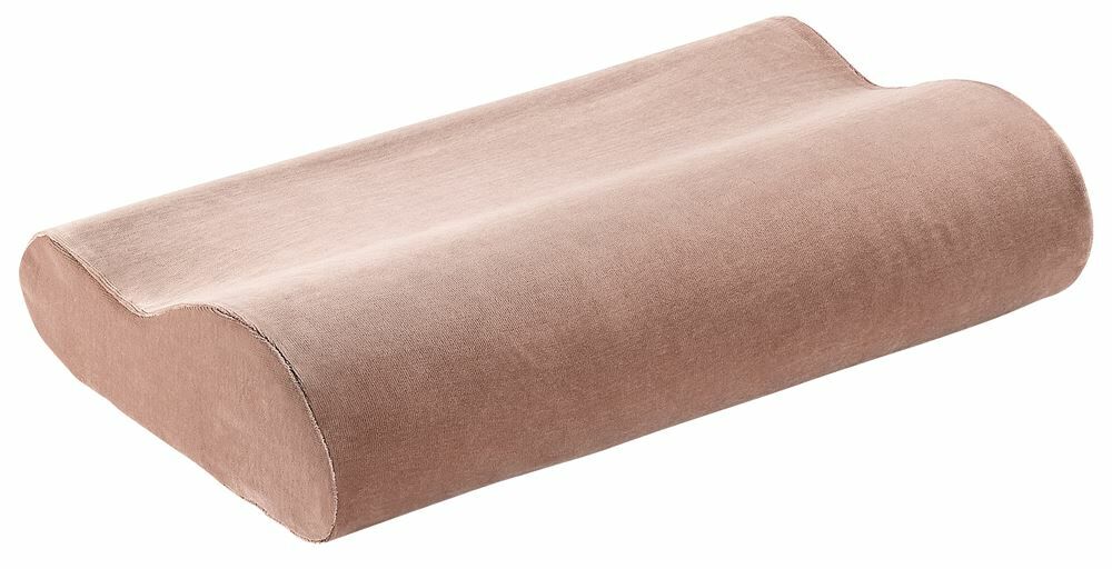 ELSA coussin nuque 50x11cm housse velours sable