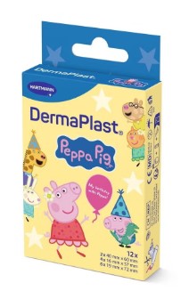 DermaPlast® Kids 3 tailles Peppa Pig 12 pièces