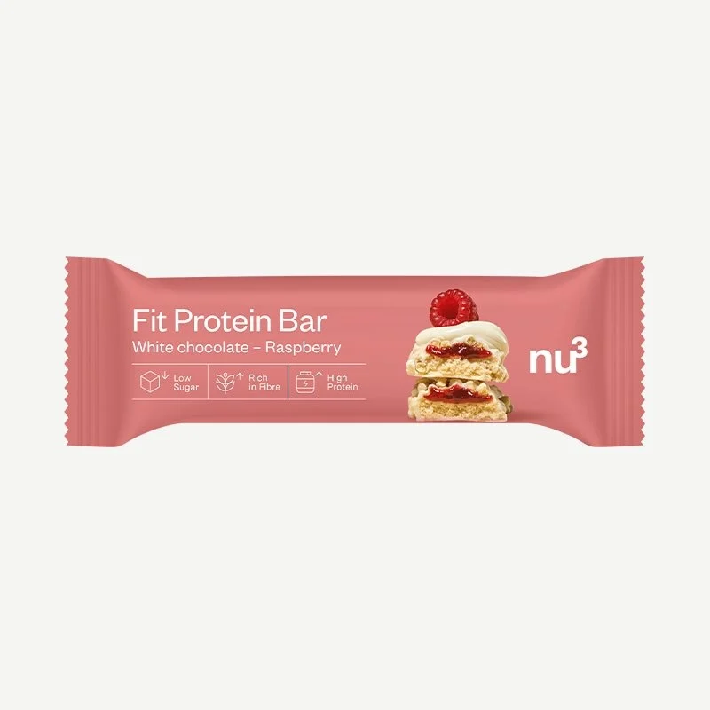 NU3 Fit Protein Bar White Choc Raspberry 55g