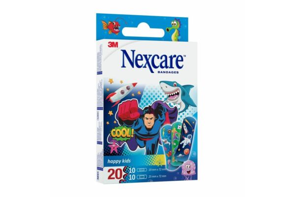 3M Nexcare Pansements Enfants Happy Kids Cool 20 pièces 3M Nexcare Pansements Enfants Happy Kids Cool 20 pièces