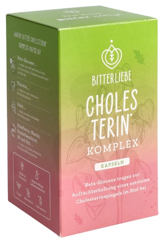 Gélules contre le cholestérol Bitterliebe, boîte de 120 gélules