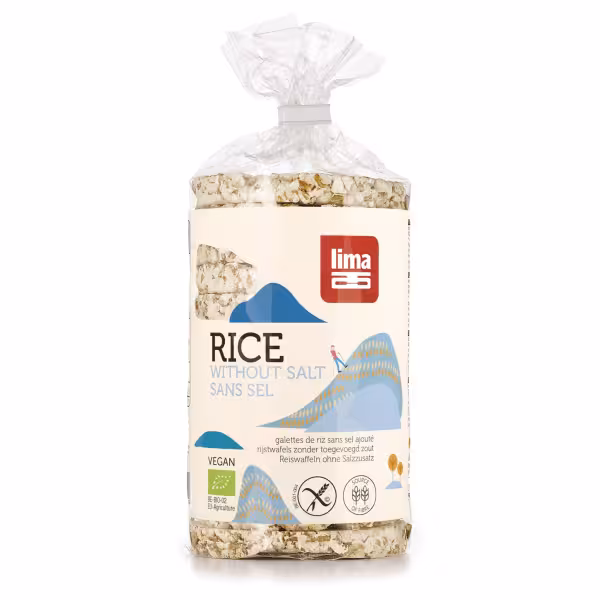 Galettes de riz Lima sans sel, sachet de 100 g