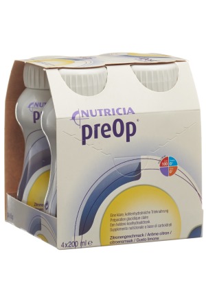PREOP Alimentation buvable liq citron 4 x 200ml