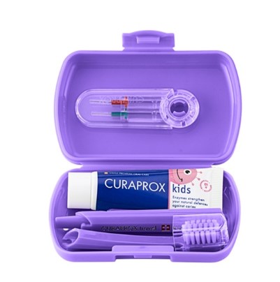 Curaprox kids Travel Set Présentoir 12 pièces