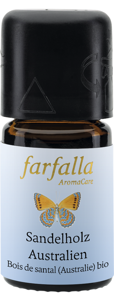 FARFALLA Bois de santal Huile essentielle bio Gr Cru 5ml FARFALLA Bois de santal Huile essentielle bio Gr Cru 5ml
