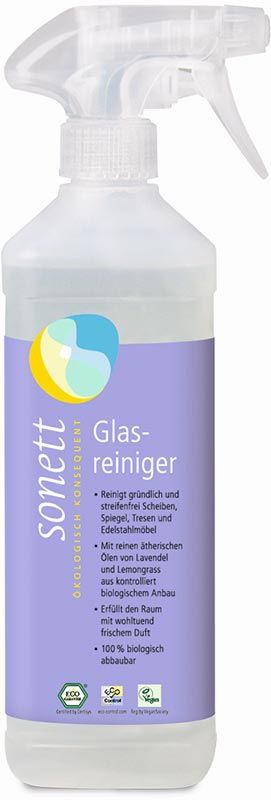 Sonett nettoyant pour vitres en spray 0.5lt Sonett nettoyant pour vitres en spray 0.5lt