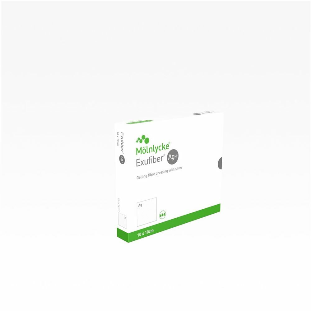 EXUFIBER Ag+ 10x10cm (nouveau) 10 pièces