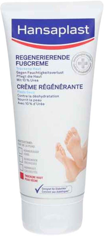 HANSAPLAST Crème Régénératrice pour les Pieds 10% Urea nouveau 100ml
