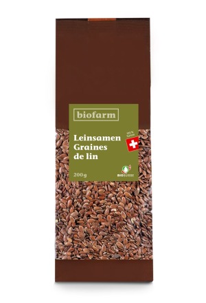 Graines de lin BIOFARM Bourgeon CH Btl 200g Graines de lin BIOFARM Bourgeon CH Btl 200g
