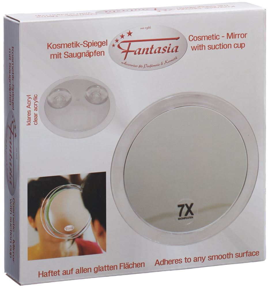 HERBA Miroir grossissant 7 fois 15cm 2 ventouses