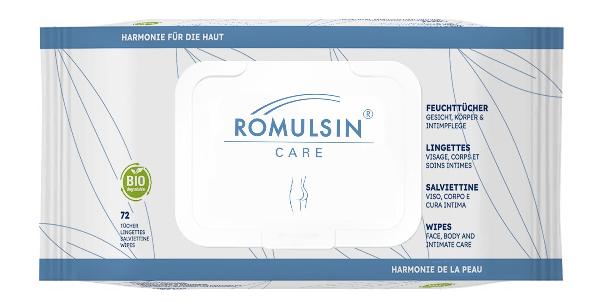 ROMULSIN Care Lingettes humides Ges Corps & Intime 72 pièces