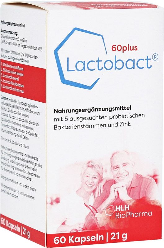 LACTOBACT 60plus Kaps Ds 60 pièces LACTOBACT 60plus Kaps Ds 60 pièces