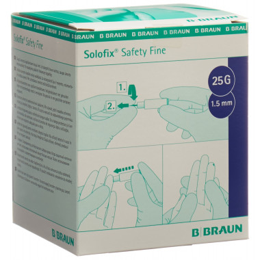 Solofix Safety Lancette Fine 25 G x 1.5mm 200 pièces
