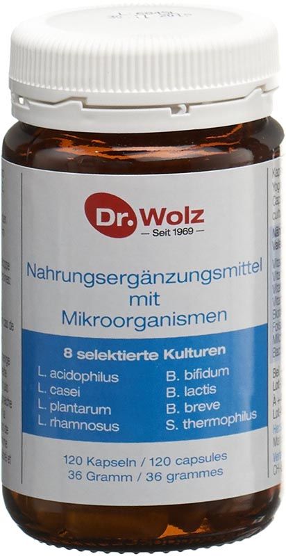 DR. WOLZ Gélules de micro-organismes 120 pièces DR. WOLZ Gélules de micro-organismes 120 pièces