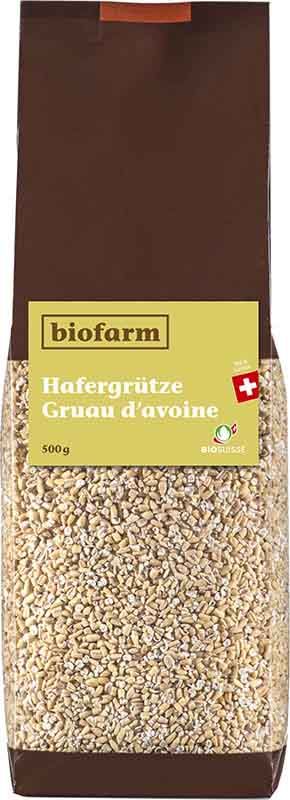 BIOFARM Gruau d'avoine Bourgeon Btl 500g