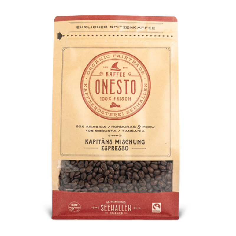 ONESTO Café en grains Mélange du capitaine Btl 500g