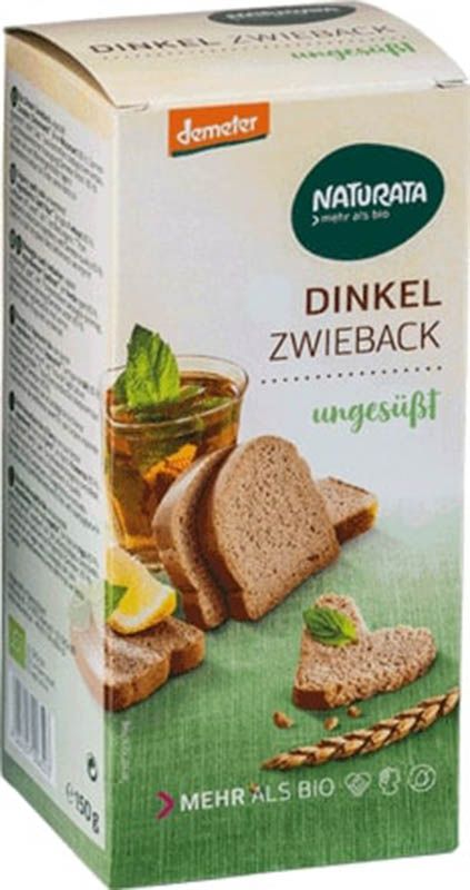 NATURATA Biscottes à l'épeautre non sucrées 150g