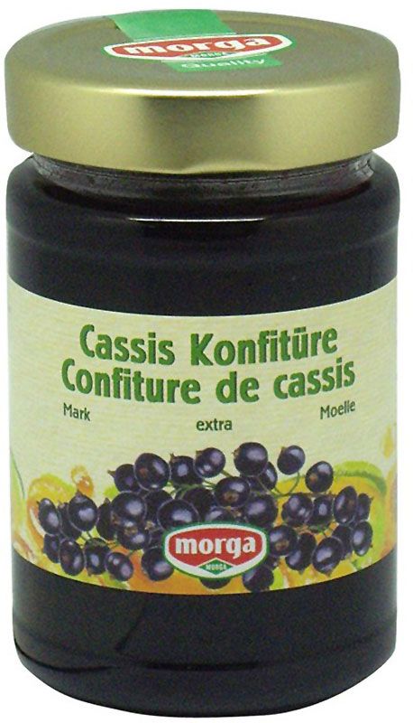 MORGA confiture Cassismark Fruchtz 350g MORGA confiture Cassismark Fruchtz 350g