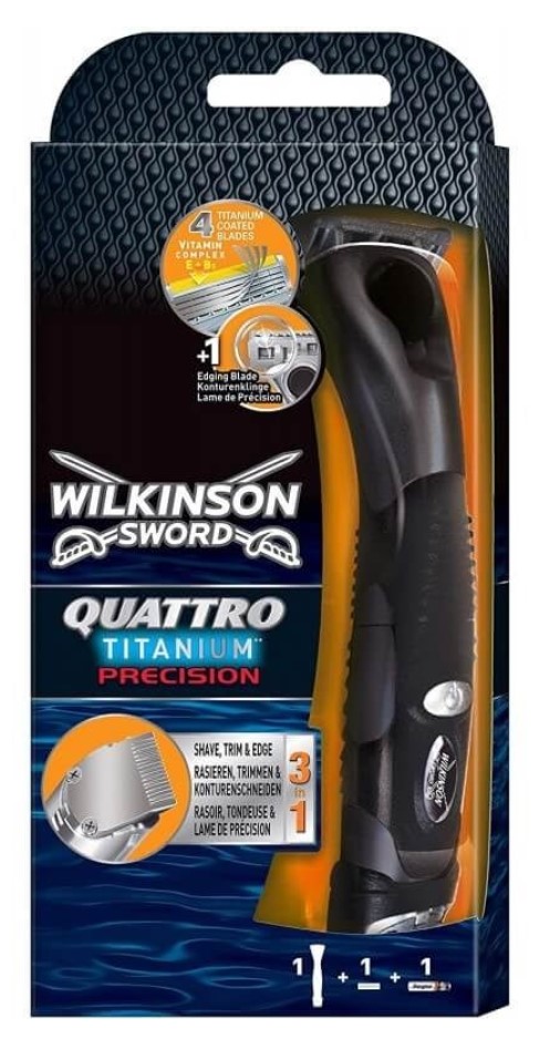 Wilkinson Quattro Titanium Precis+lame+Batterie AAA