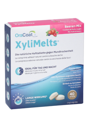 XYLIMELTS Hafttabl Mundtrockenheit Beeren 40 Stück