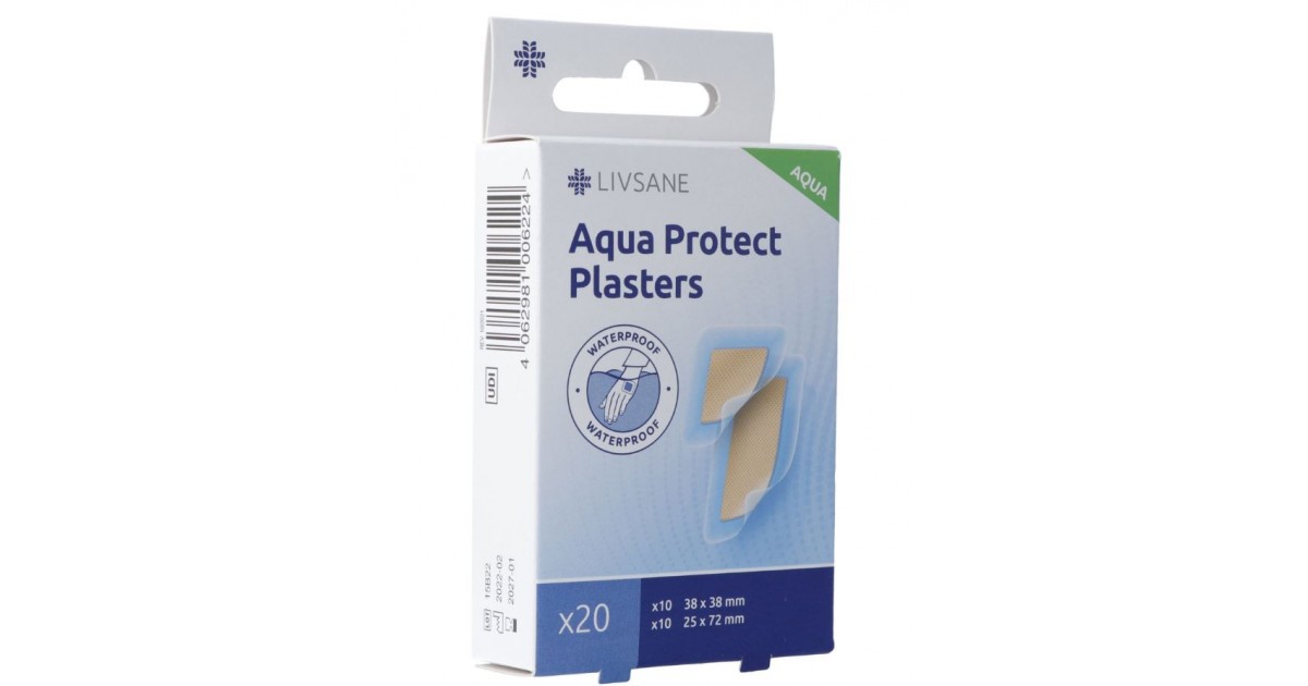 Livsane Aqua Protect pansements 20 pièces Livsane Aqua Protect pansements 20 pièces