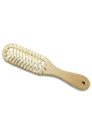 Brosse à cheveux Herba avec picots en bois long Bois de hêtre certifié FSC