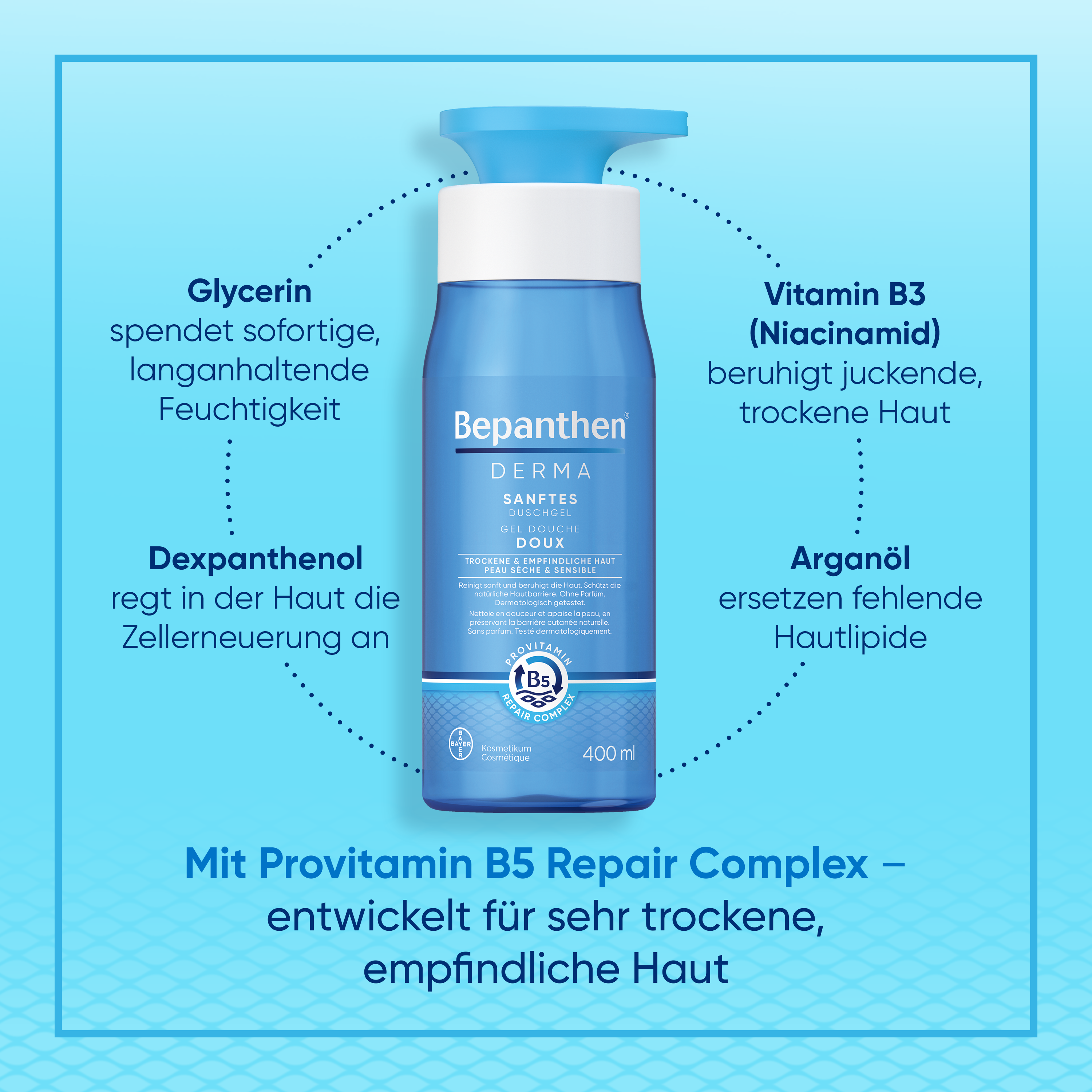 Bepanthen® DERMA Gel Douche Douceur 400ml