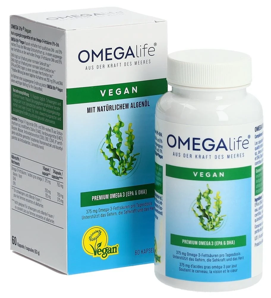 OMEGA-life® capsules d'huile d'algues Ds 60 pièces
