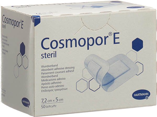 Cosmopor E pansement rapide 7.2cmx5cm stérile 50 pièces