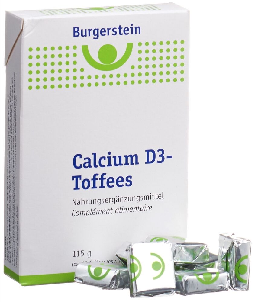 BURGERSTEIN Calcium D3 Toffees 115g BURGERSTEIN Calcium D3 Toffees 115g
